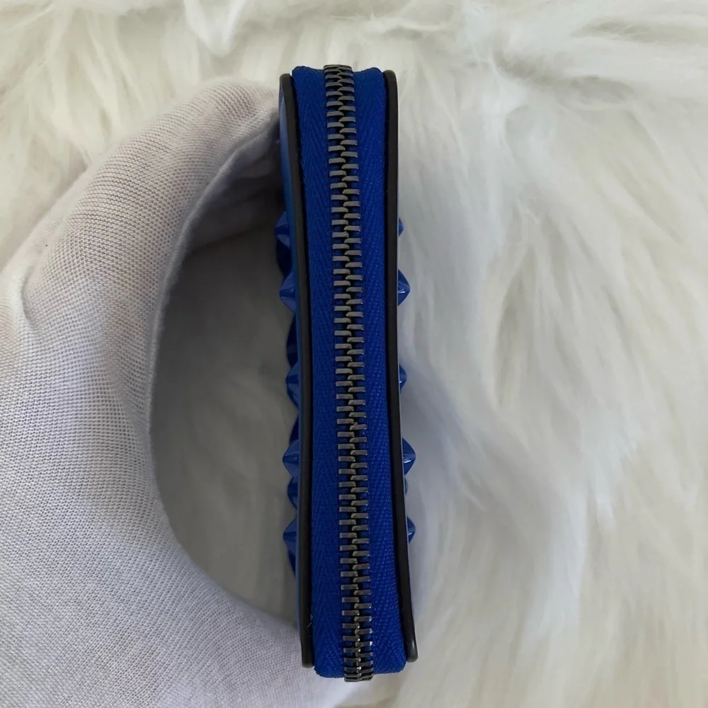 Jimmy Choo Regina Zip-around Card Wallet Dust Bag BNWOT Cobalt